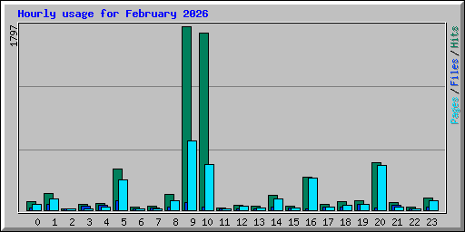 Hourly usage for February 2026